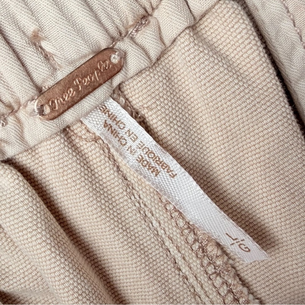NWOT Free People Women’s  Blush Pink  Margate Paperbag Pleated Trouser Large - Picture 3 of 8